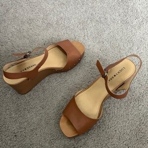 Lucky Brand Zashti Wedge Sandals 8
